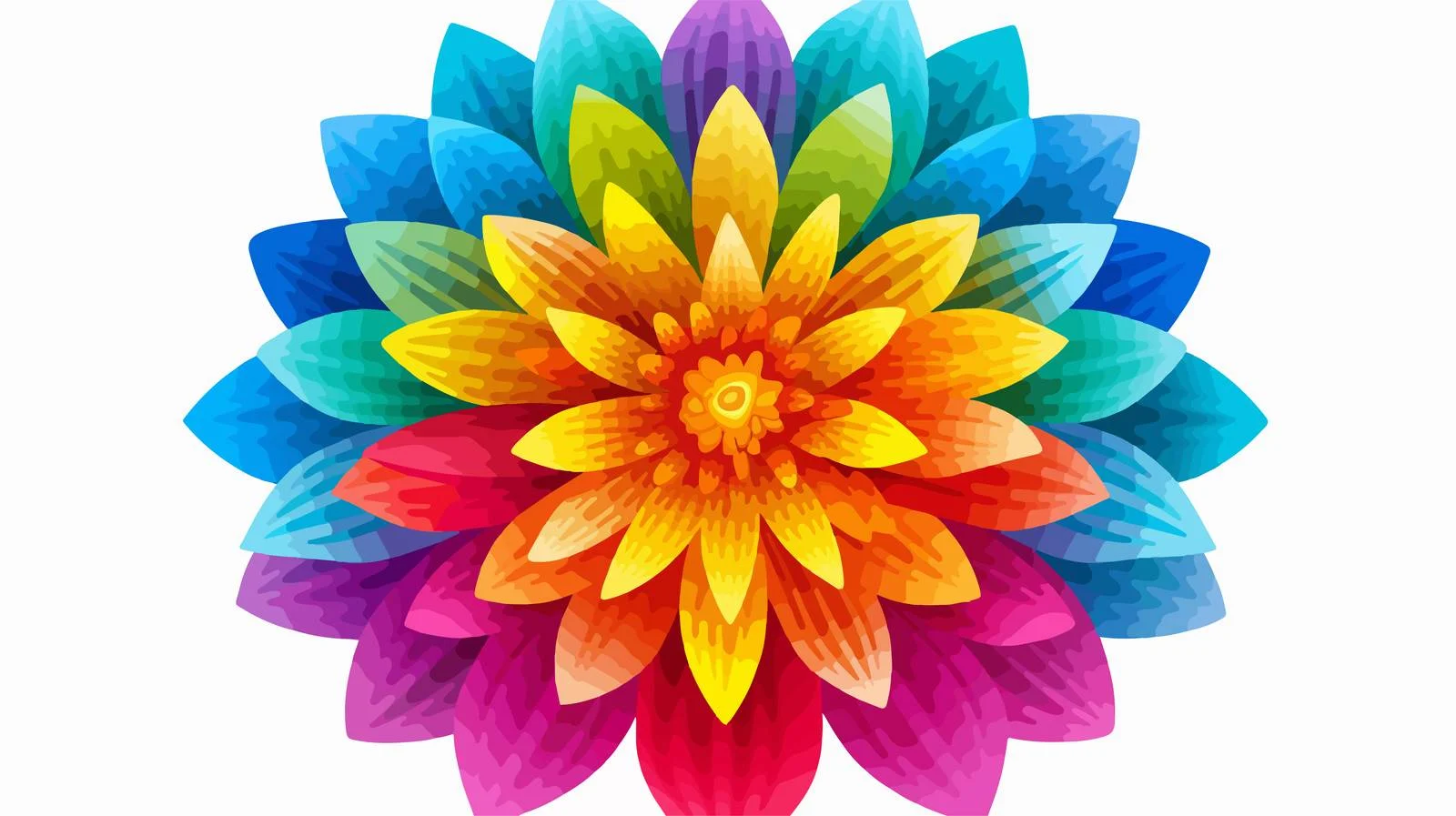 Vibrant Flower on White Background — free download from Dotvec