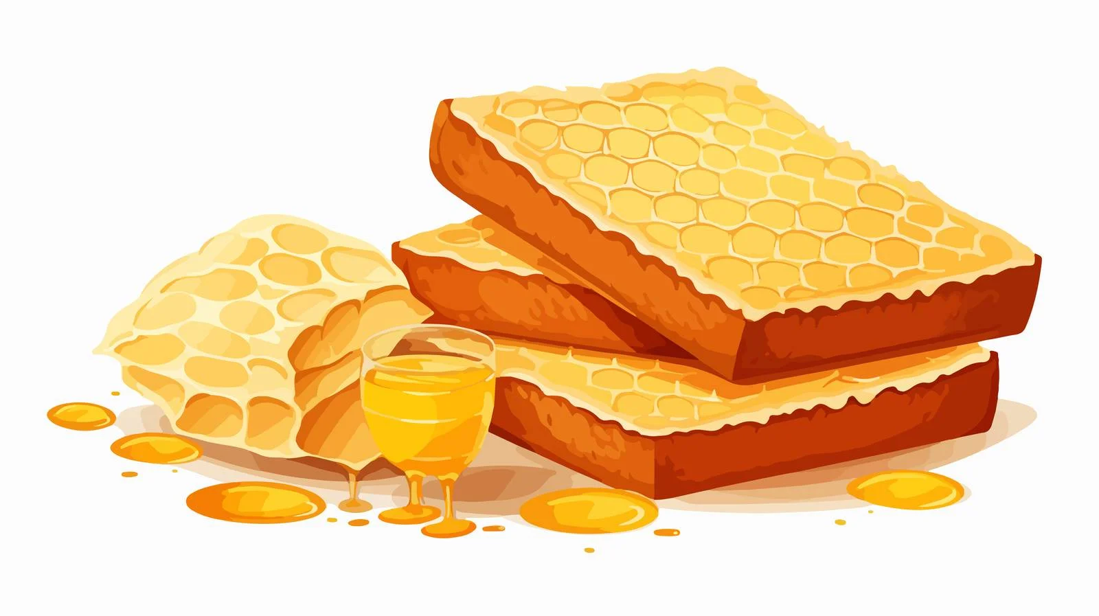 Sweet Yellow Geometric Honeycomb Background — free download from Dotvec