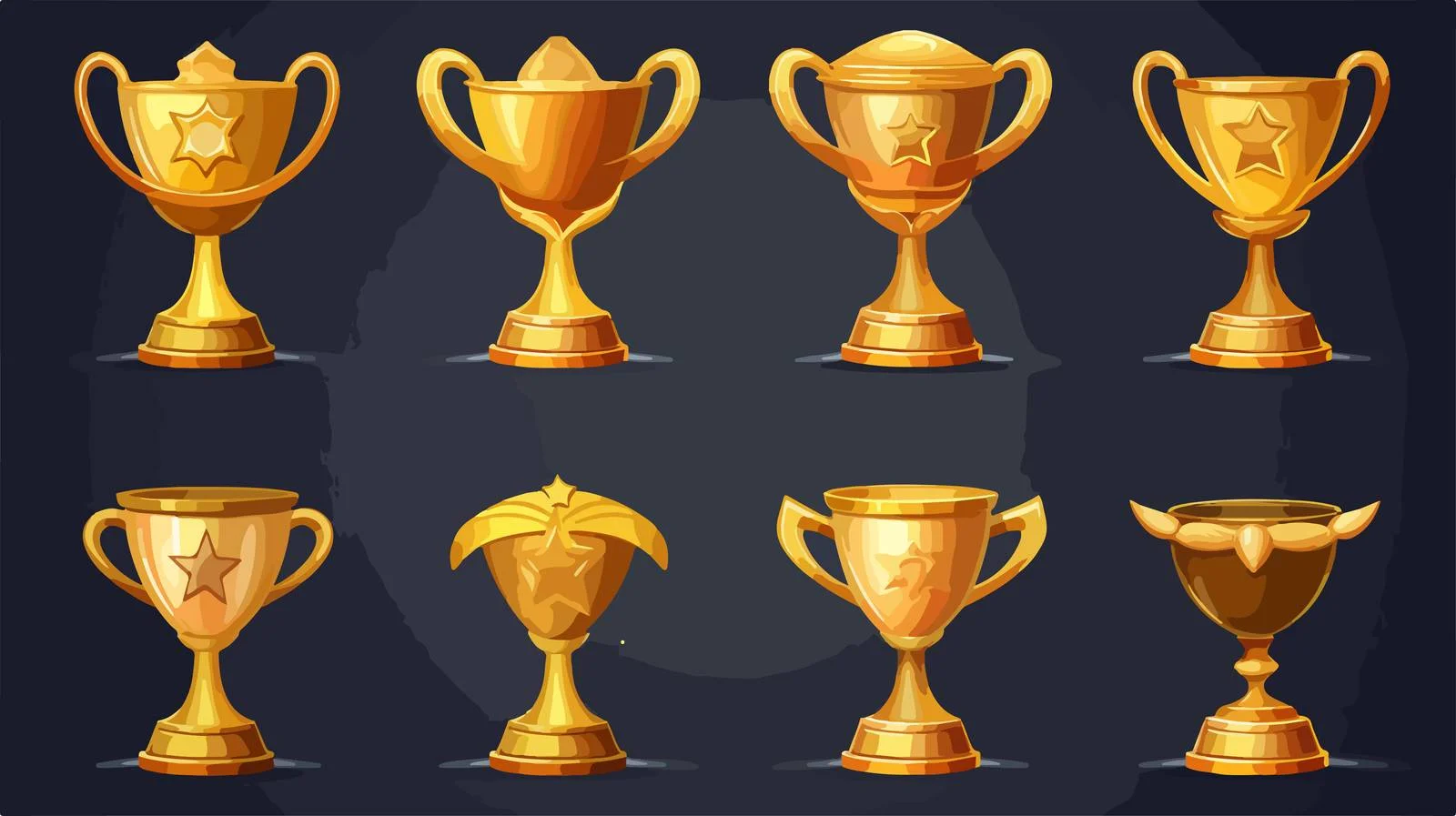 Golden Success Trophy Awards Winners Image — free download from Dotvec