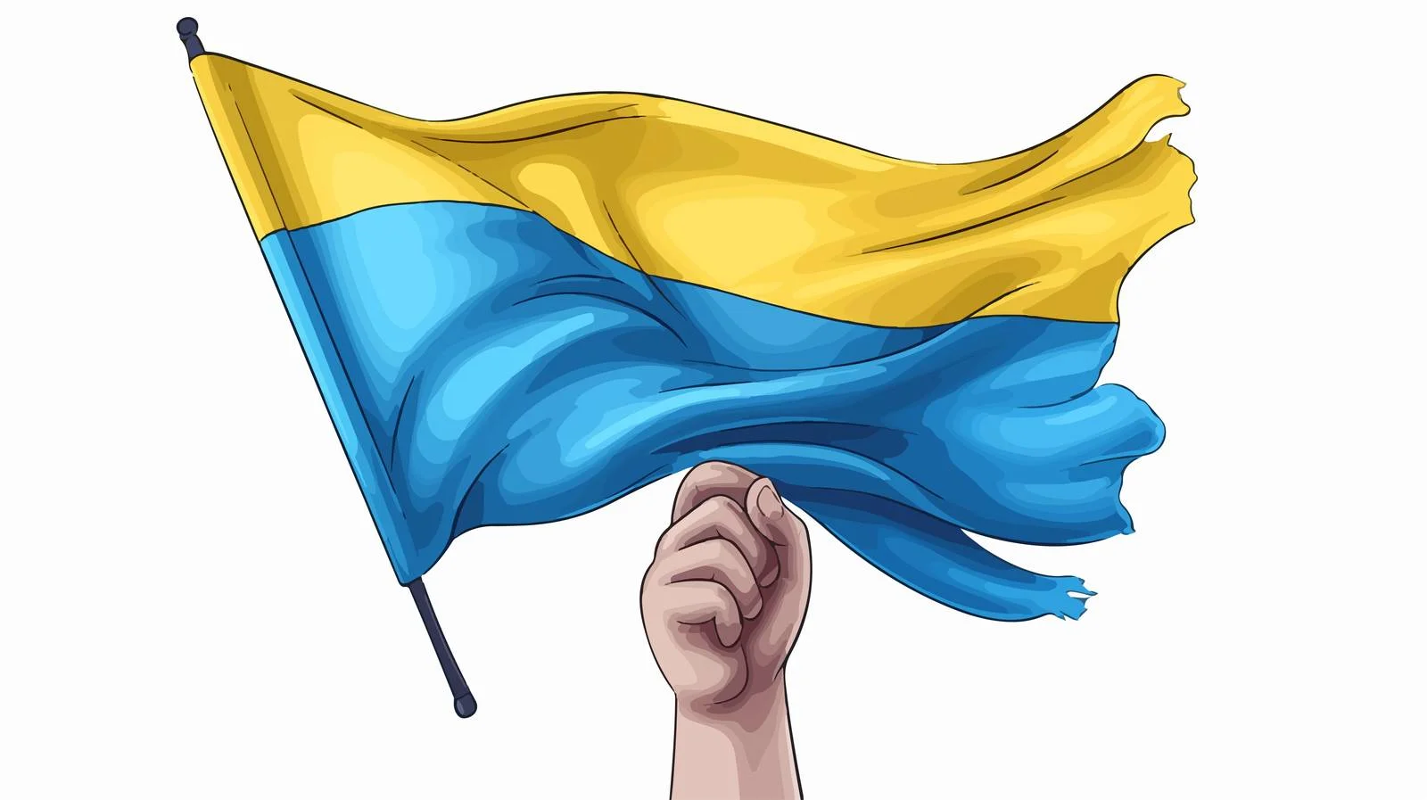 Proudly Holding Ukraine Flag — free download from Dotvec