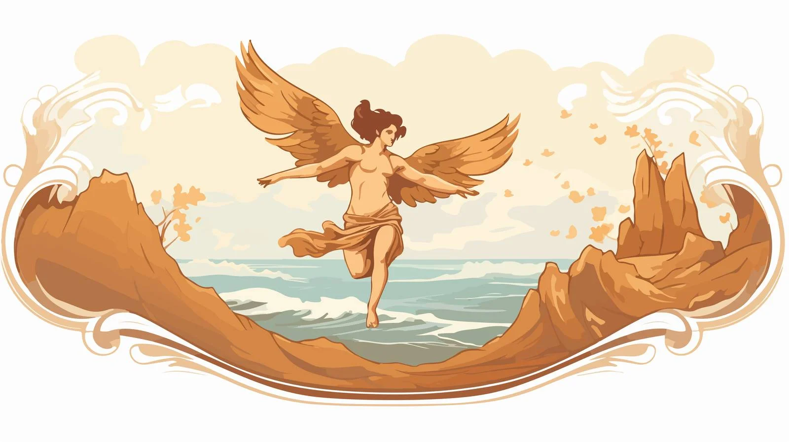Icarus Mythology Artwork — free download from Dotvec