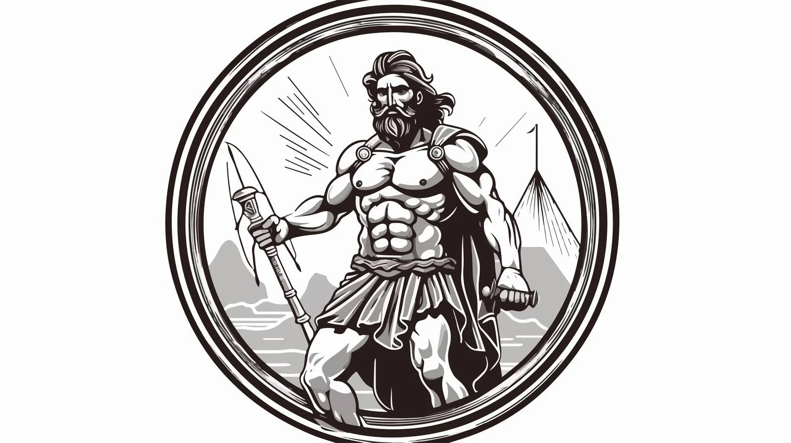 Odysseus Warrior Ancient Greek Myth — free download from Dotvec