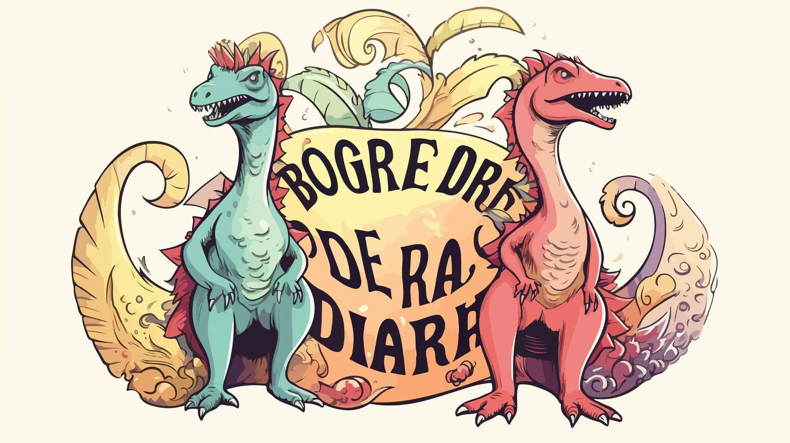 Empowerment Dinosaur Illustration — free download from Dotvec