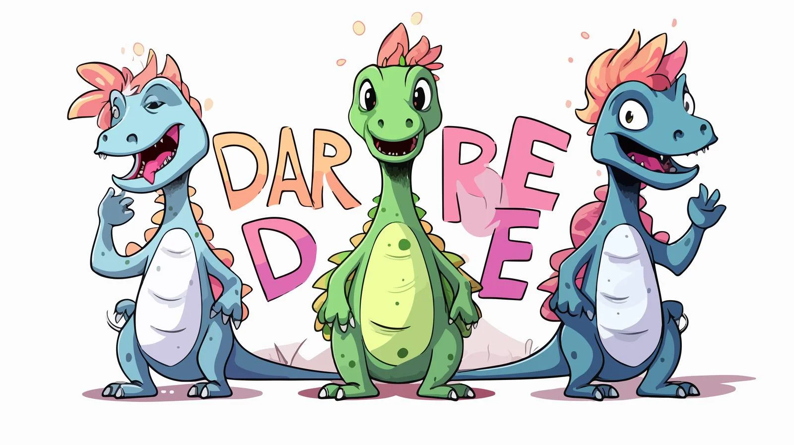 Empowerment through Unique Dino Doodles — free download from Dotvec