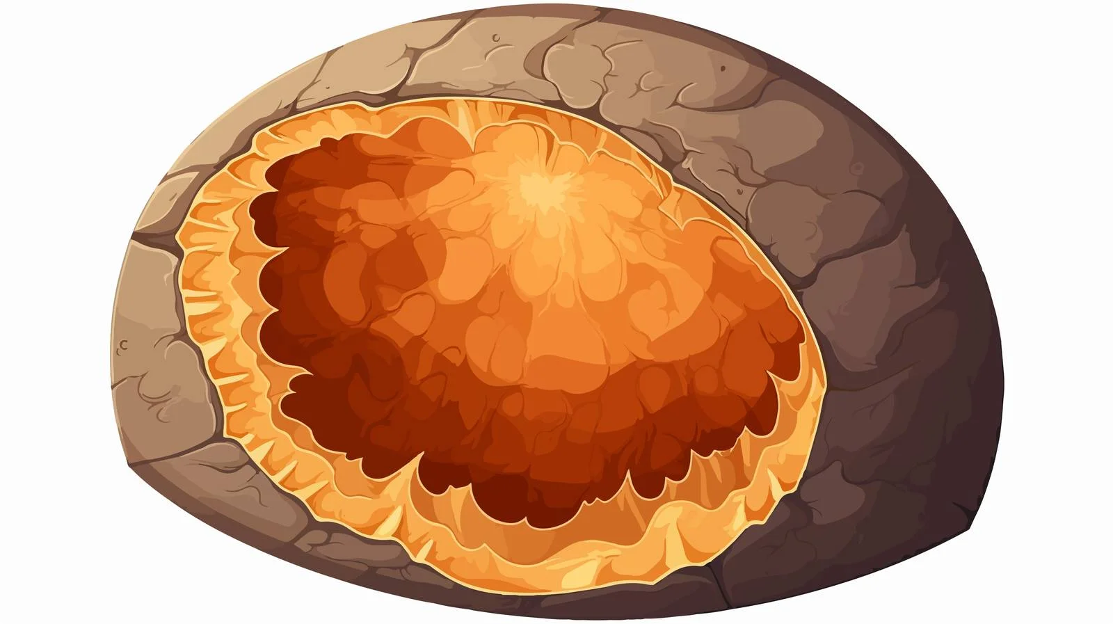 Moon Internal Structure Vector Illustration — free download from Dotvec