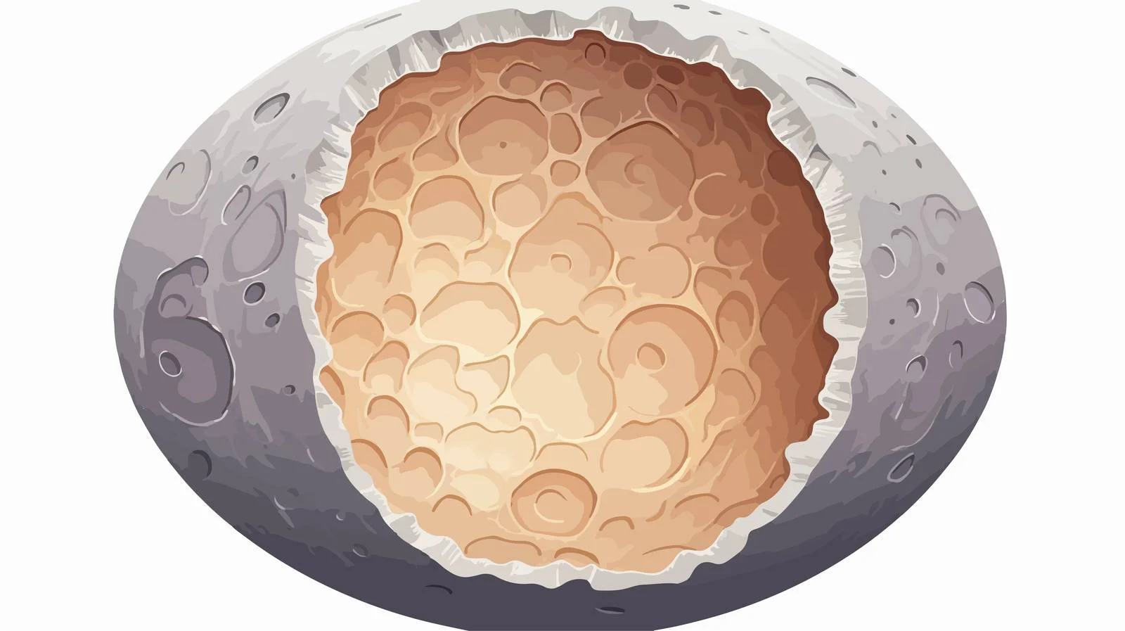 Moon Internal Structure Diagram — free download from Dotvec