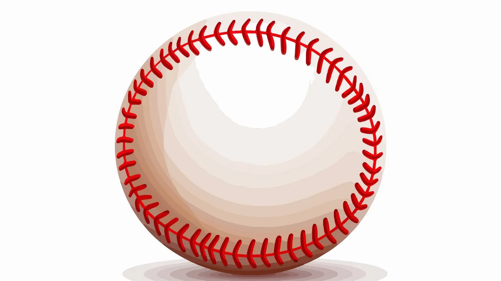 Baseball Red Stitch Isolated — free download from Dotvec
