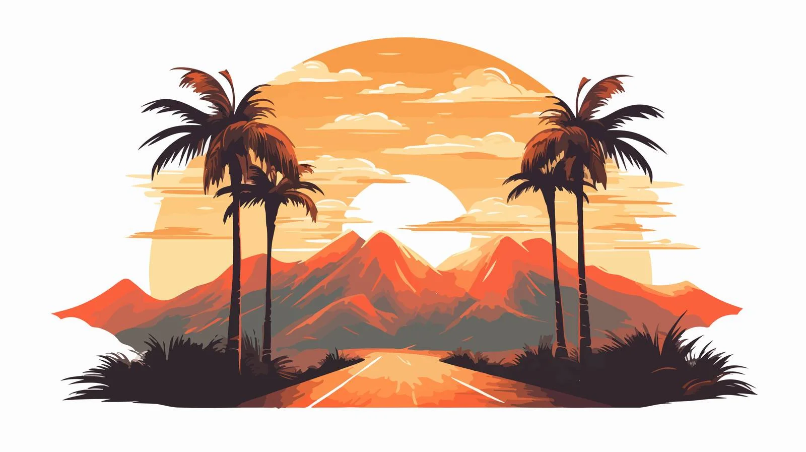 Scenic Mountain Road — free download from Dotvec