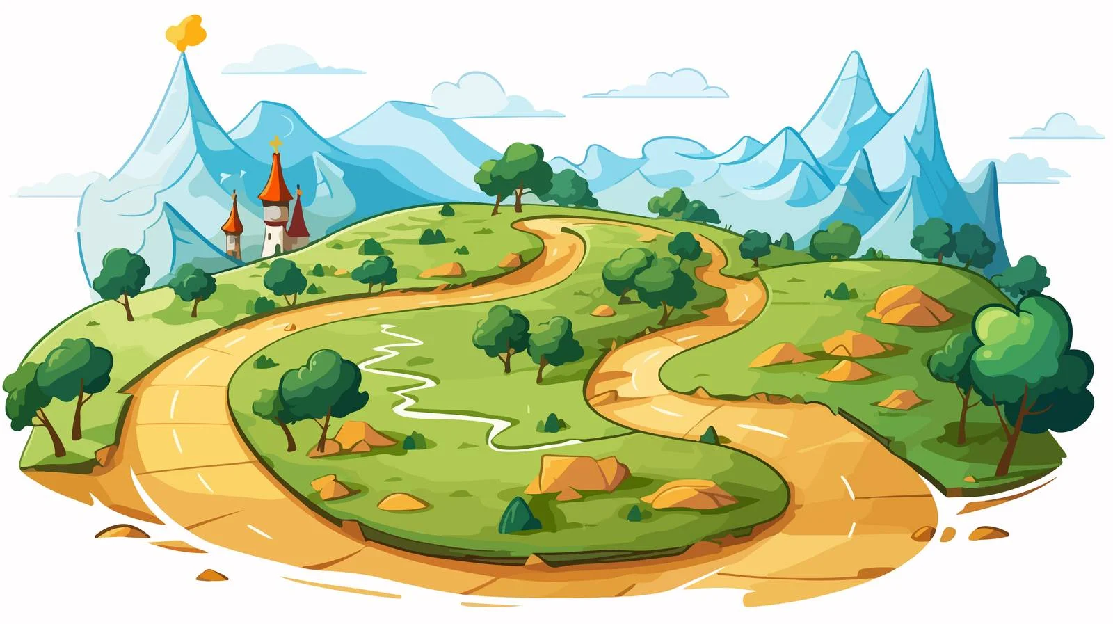 GPS Pin Marks Road Start Point — free download from Dotvec