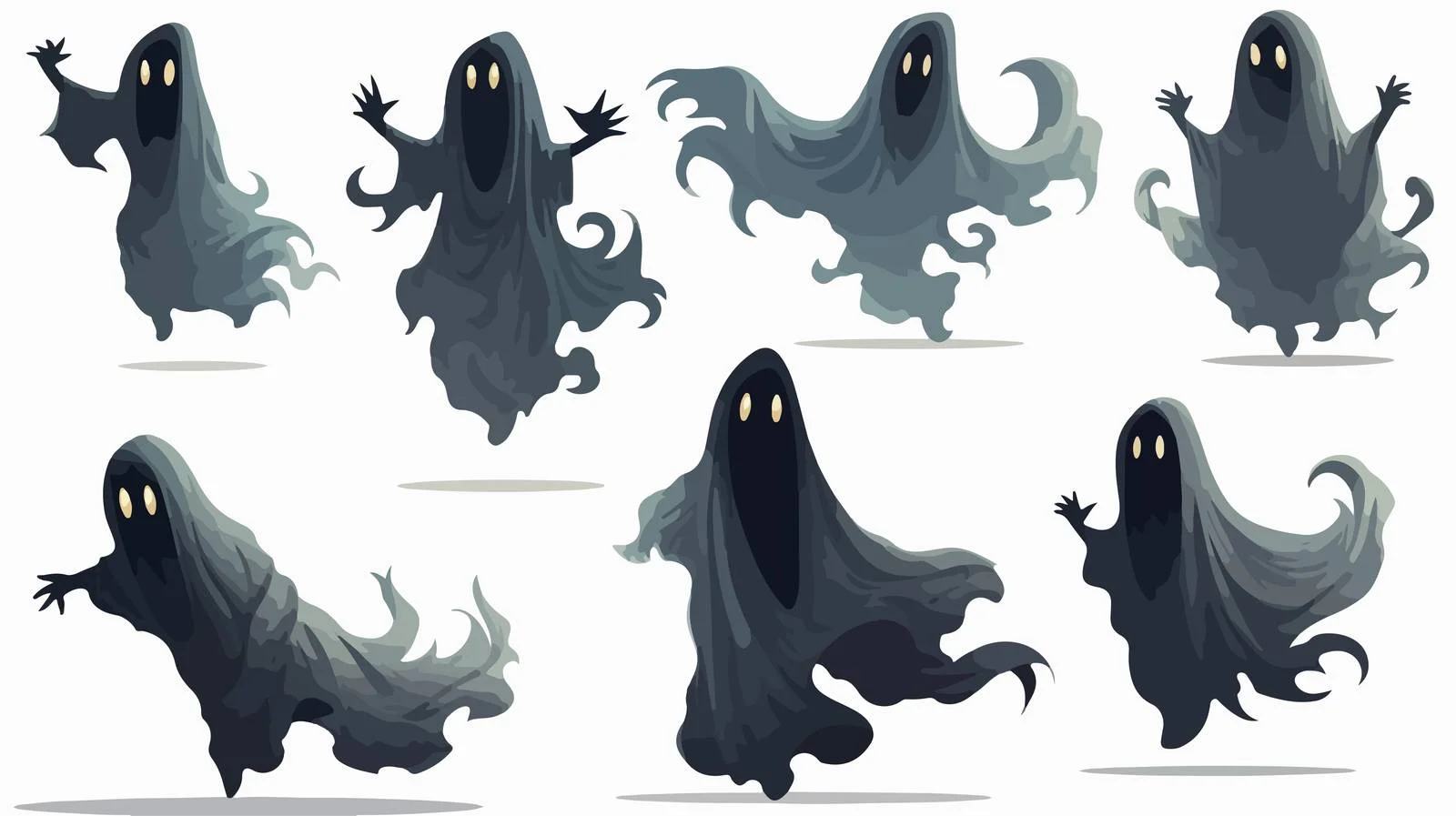 Eerie Ghostly Website Decoration — free download from Dotvec