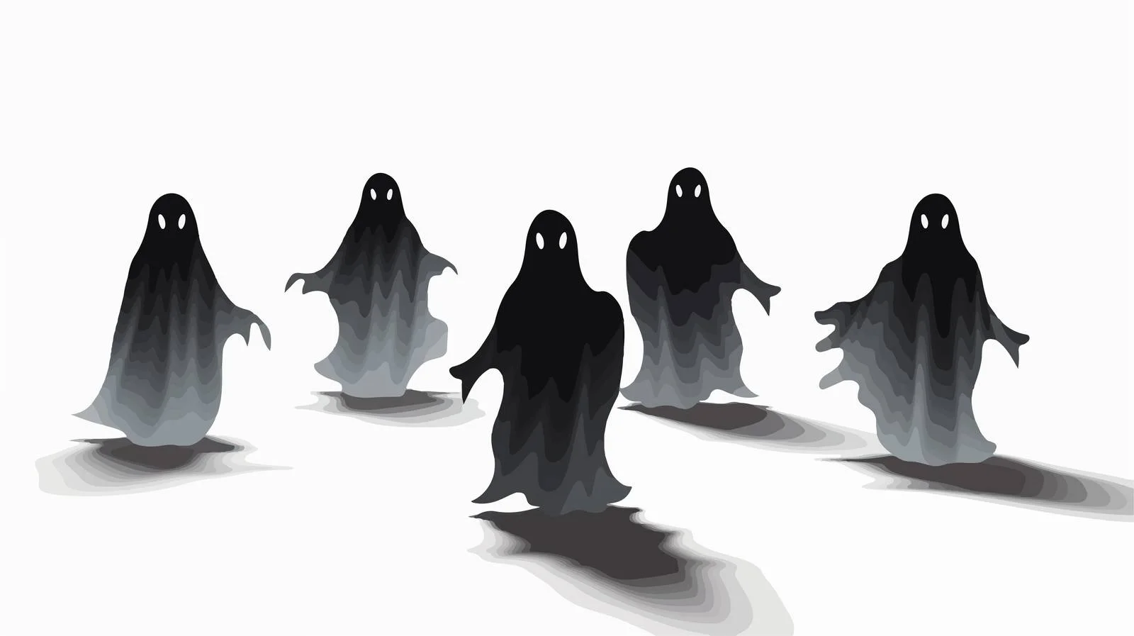 Ethereal Halloween Ghosts — free download from Dotvec