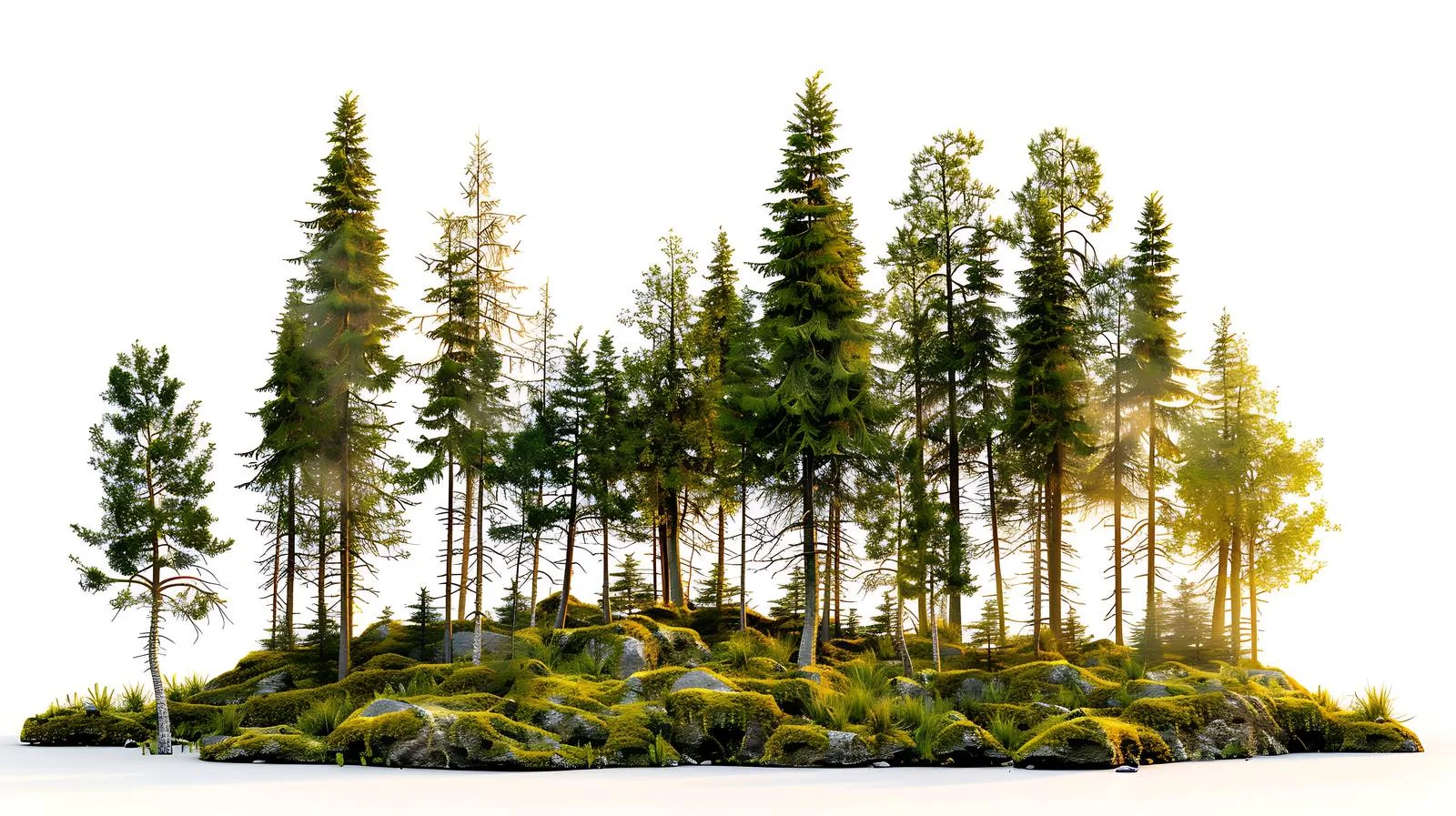 Tranquil Sunset Over Forest Clearing — free download from Dotvec