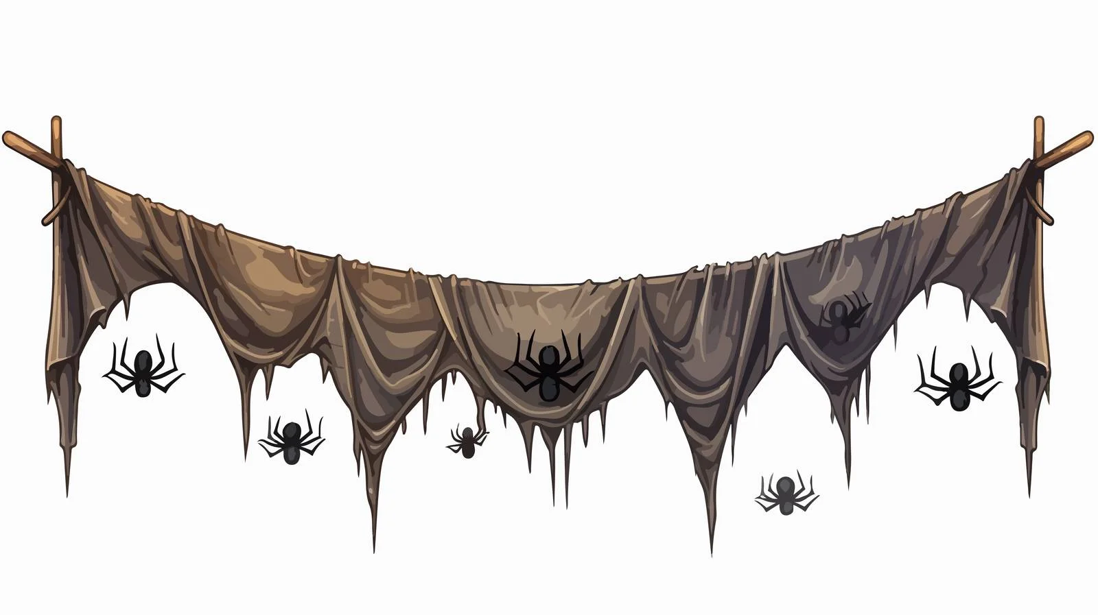 Aged Spider Web with Spider — free download from Dotvec