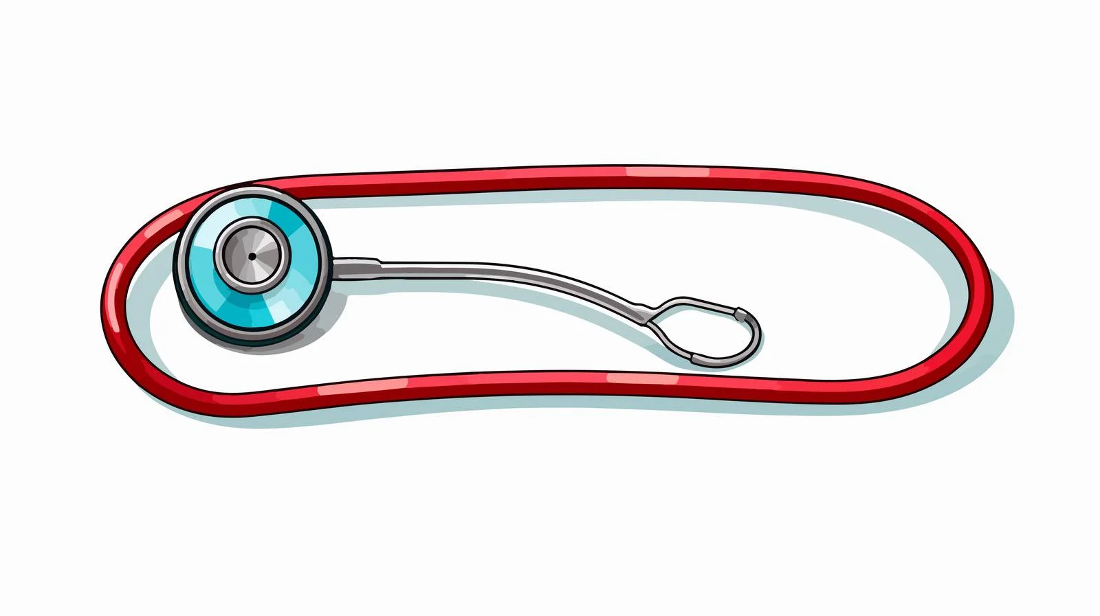 Medical Concept Stethoscope Illustration — free download from Dotvec