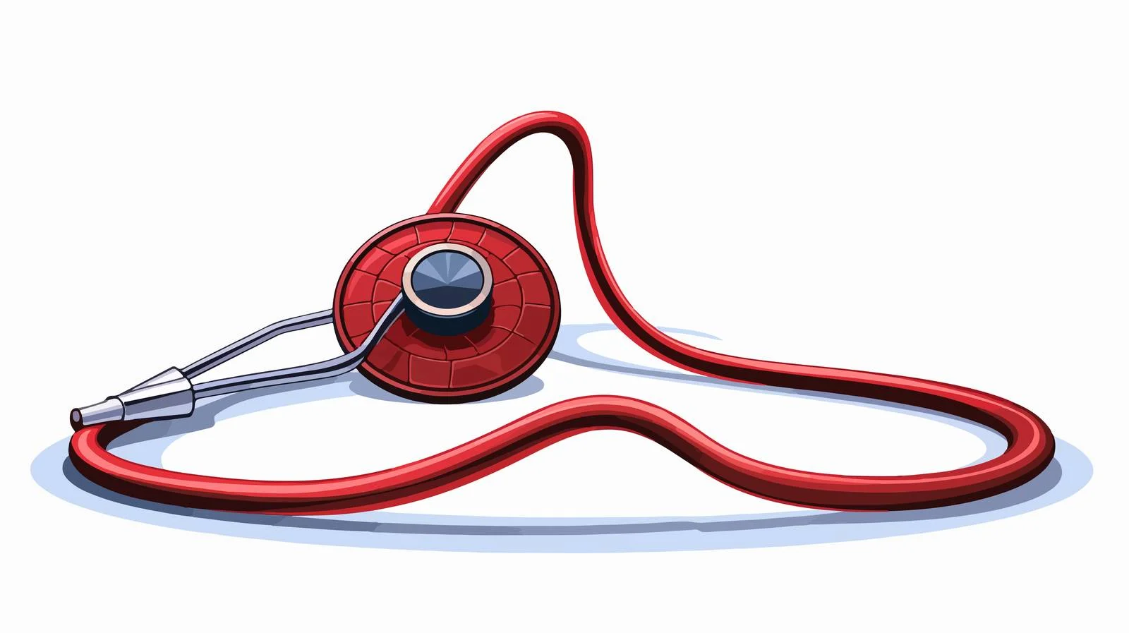 Medical Concept Stethoscope Red Background Image — free download from Dotvec