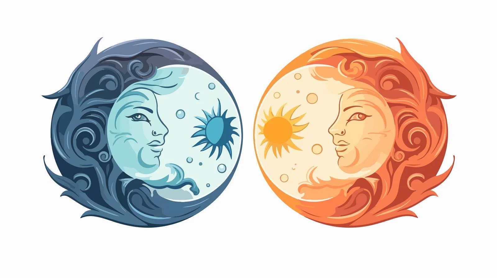 Celestial Bodies in Opposite Phases — free download from Dotvec