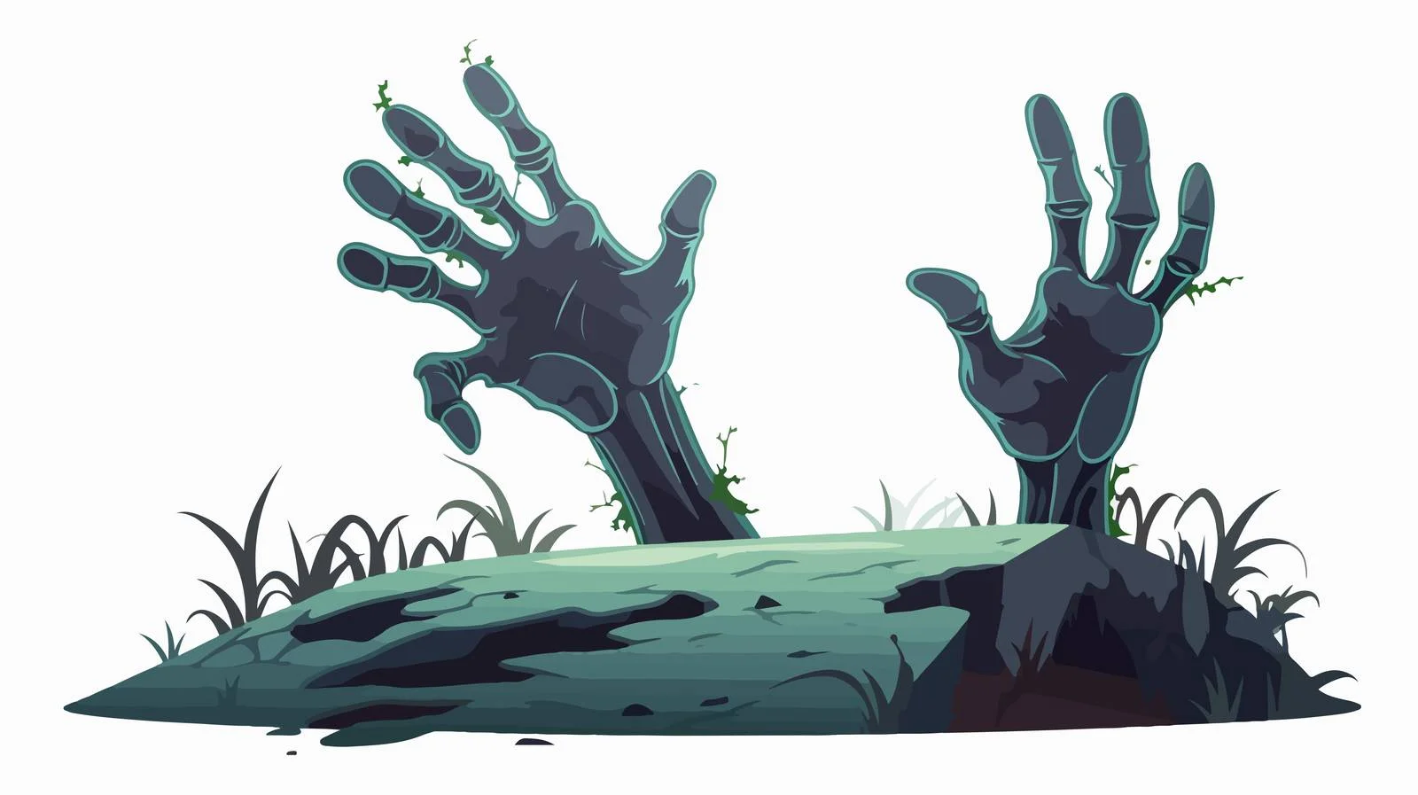 Zombie Hand Grave Icon — free download from Dotvec