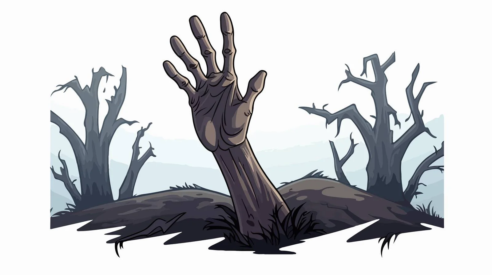 Zombie Hand Grave Icon — free download from Dotvec