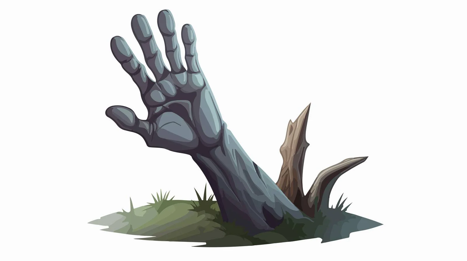 Zombie Hand Grave Icon — free download from Dotvec