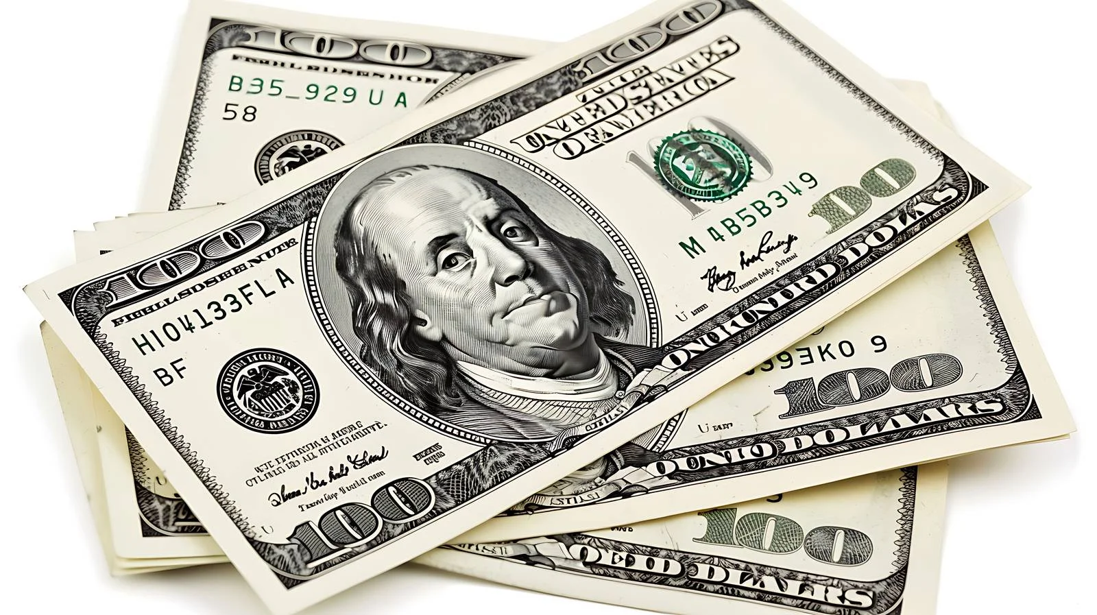 Three American Dollar Bills Isolated — free download from Dotvec