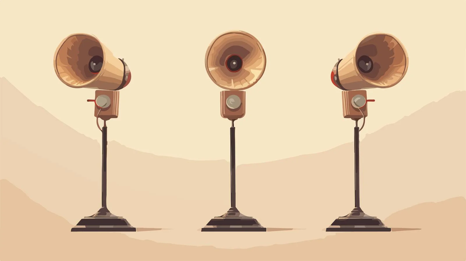 Outdoor Speaker Array on Pole — free download from Dotvec