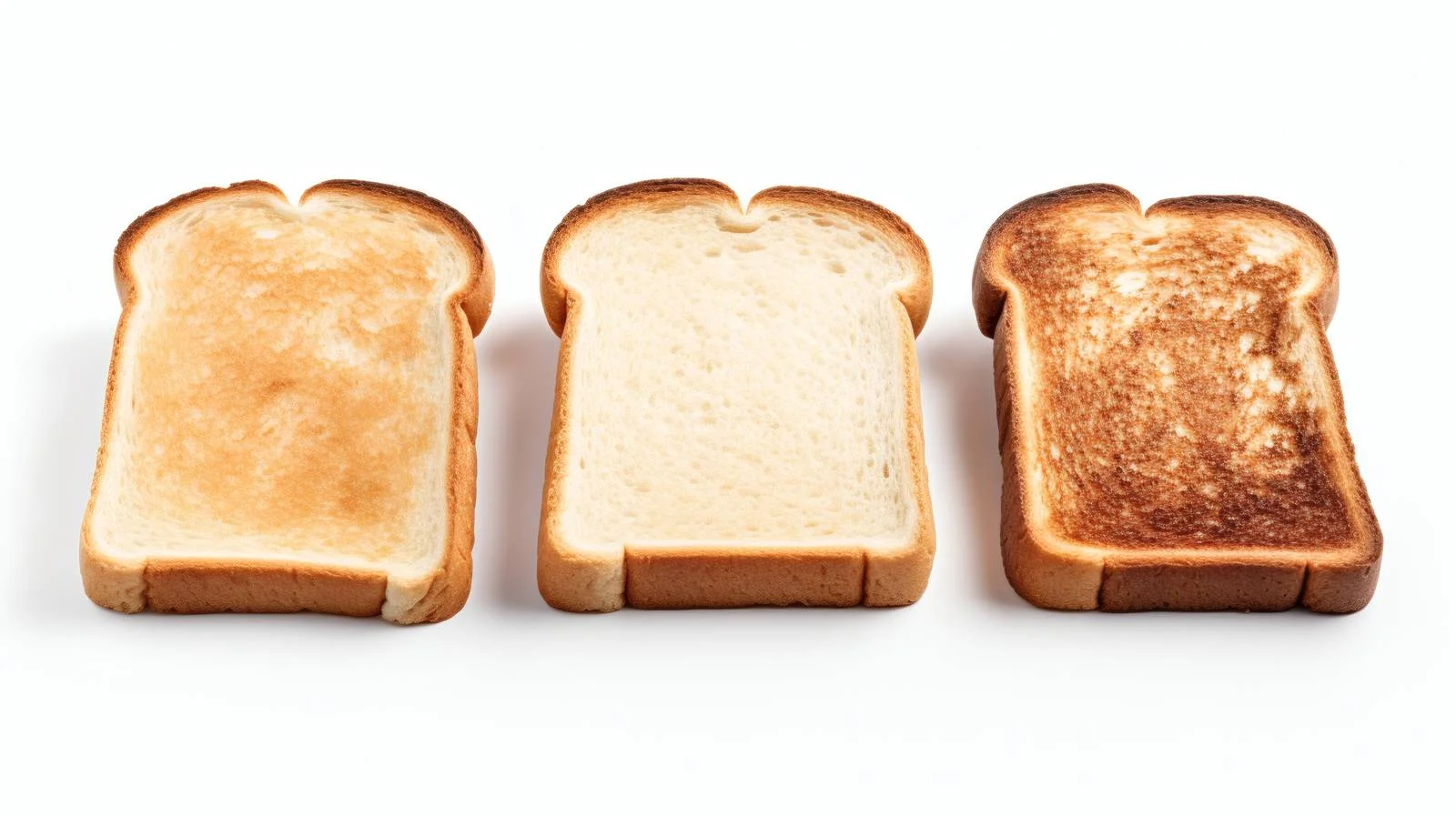 Three Delicious Toasts on White Background — free download from Dotvec