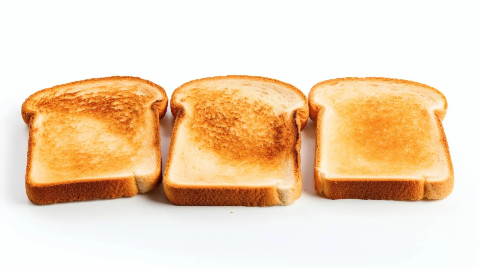 Three delectable toast on white background — free download from Dotvec