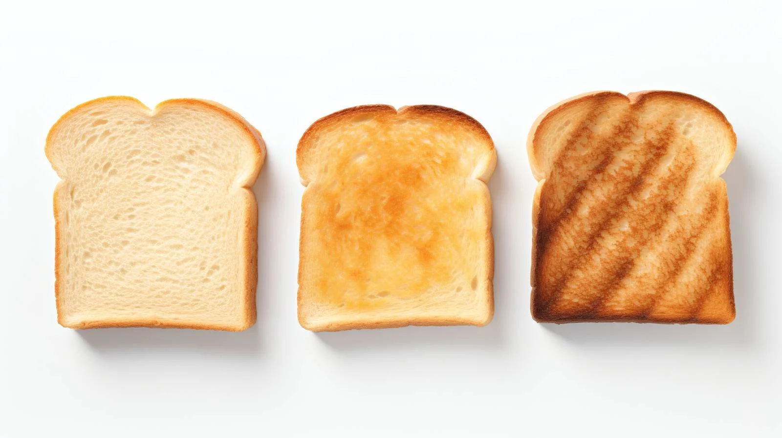 Three delectable toasts on white background — free download from Dotvec