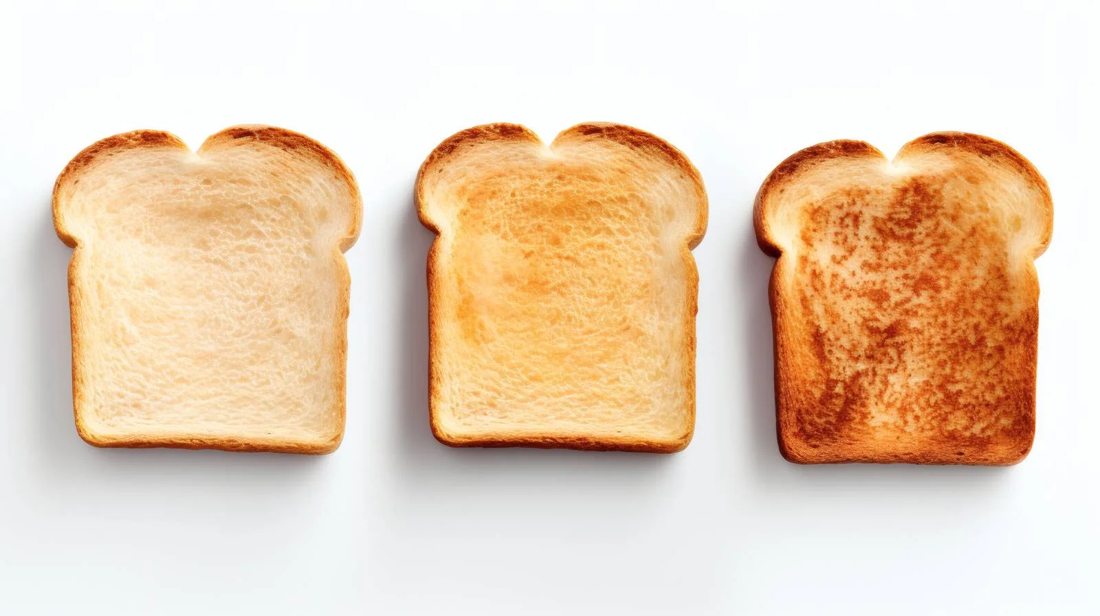 Three delectable toasts on white background — free download from Dotvec