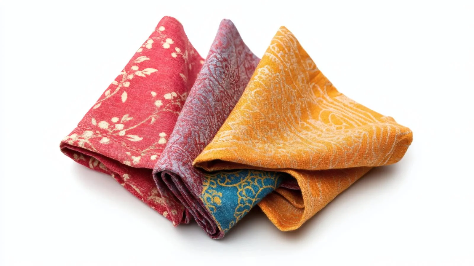 Elegant Set of Three Napkins on White — free download from Dotvec