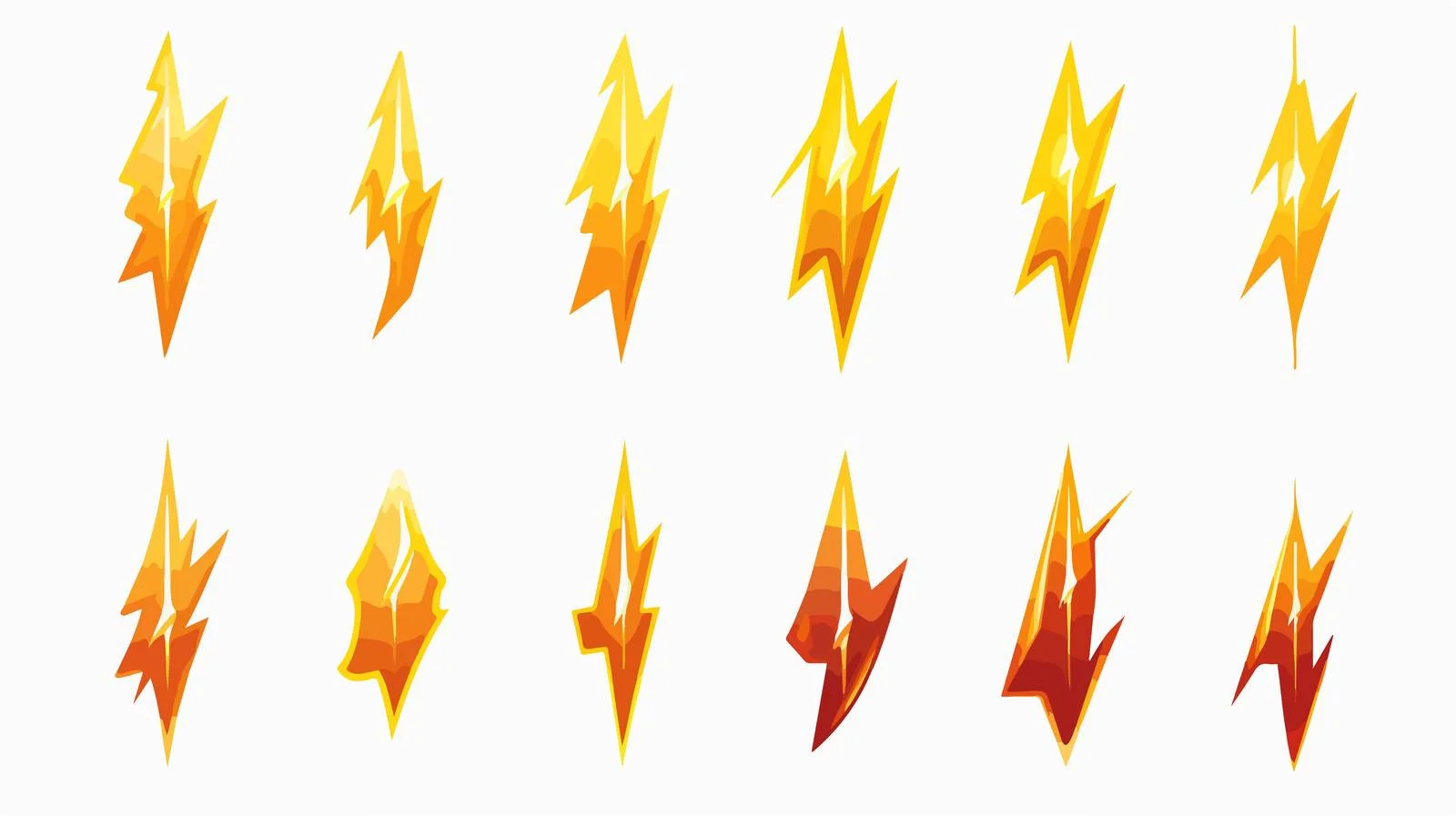 Lightning Flash Vector Collection — free download from Dotvec