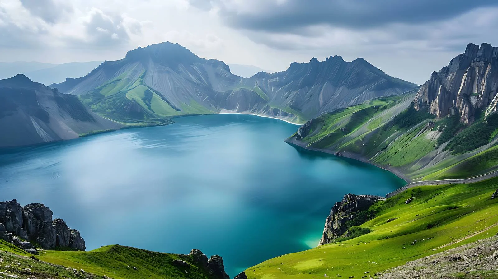 Majestic Changbai Mountain West Slope Vista — free download from Dotvec