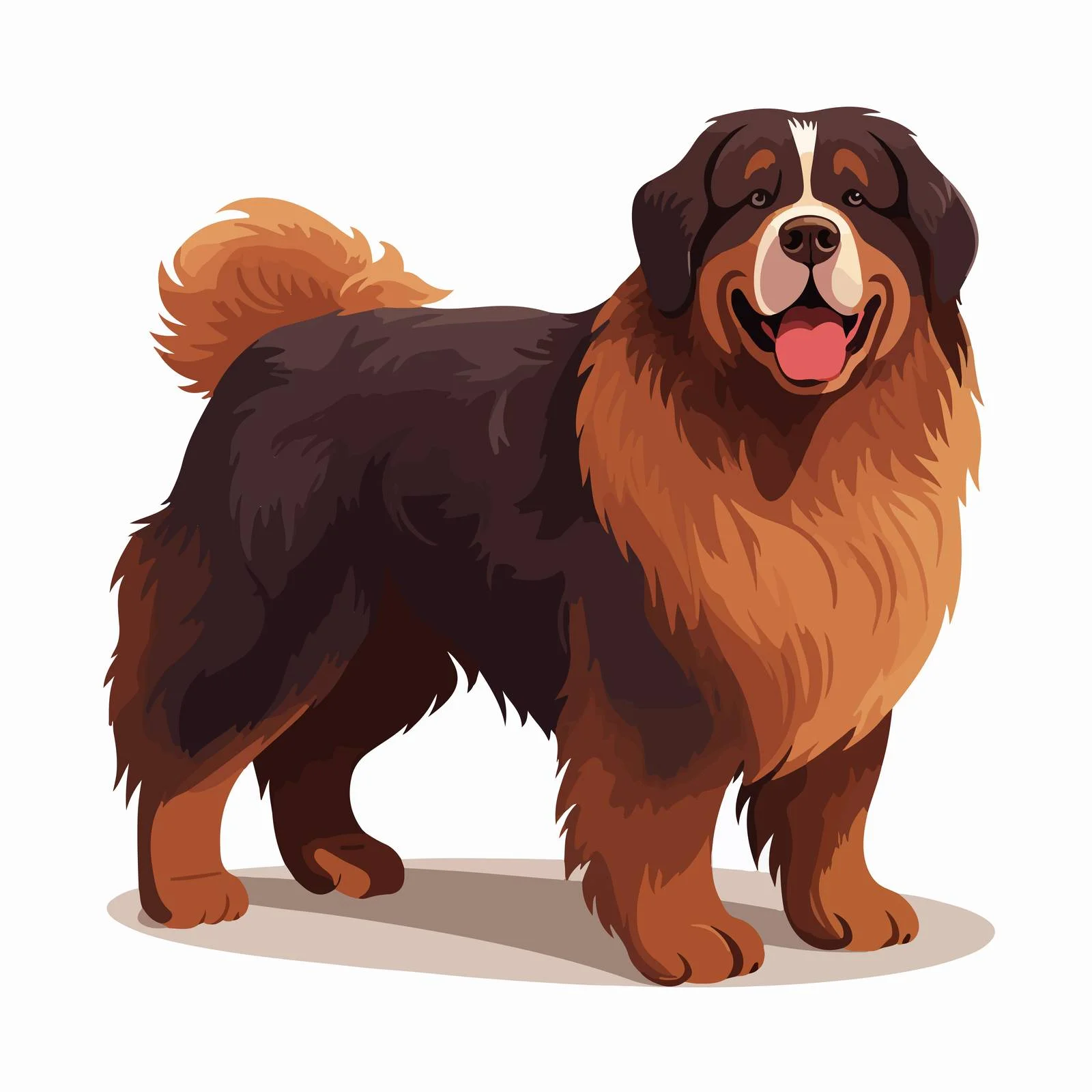 Magnificent Tibetan Mastiff in pastoral setting — free download from Dotvec