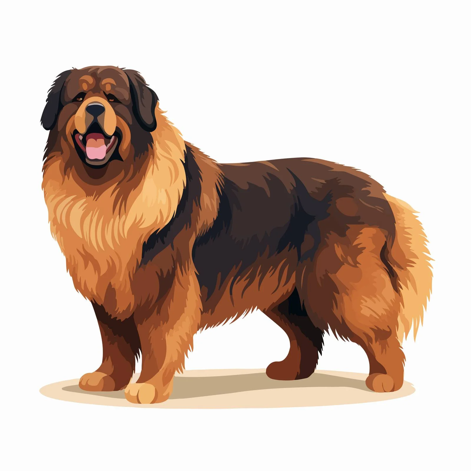 Magnificent Tibetan Mastiff in Rural Setting — free download from Dotvec