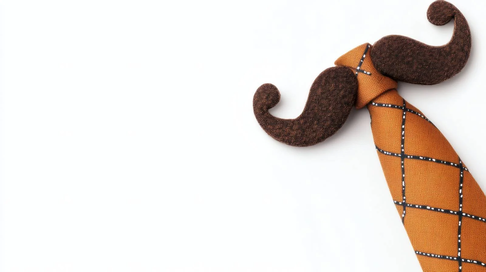 Elegant Tie and Mustache on White Background – free ache image from Dotvec