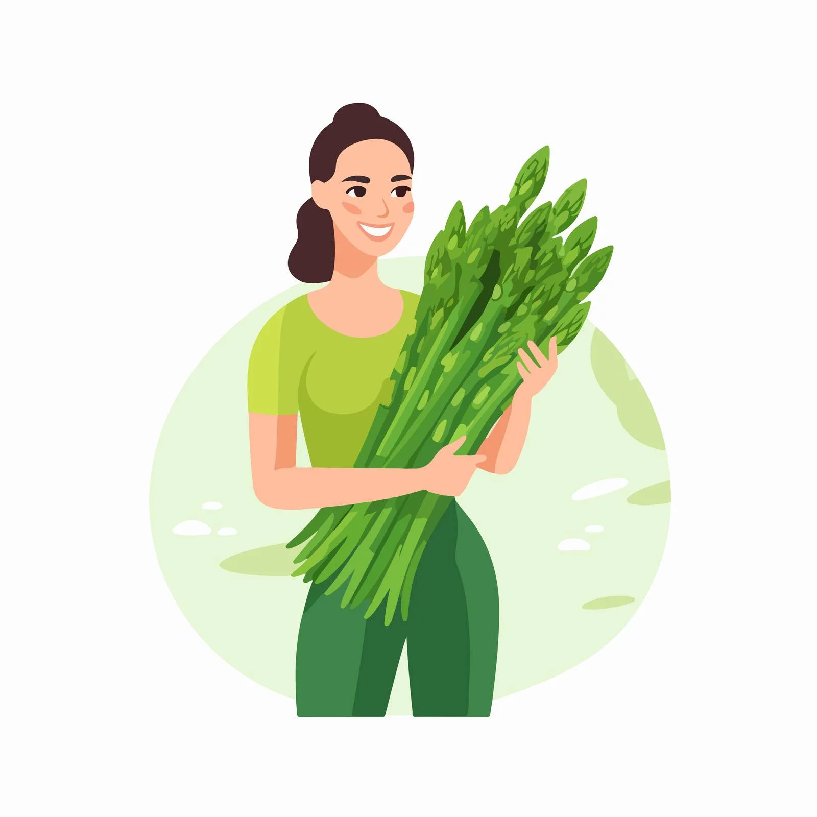 Captivating Image of Person with Large Asparagus — free download from Dotvec