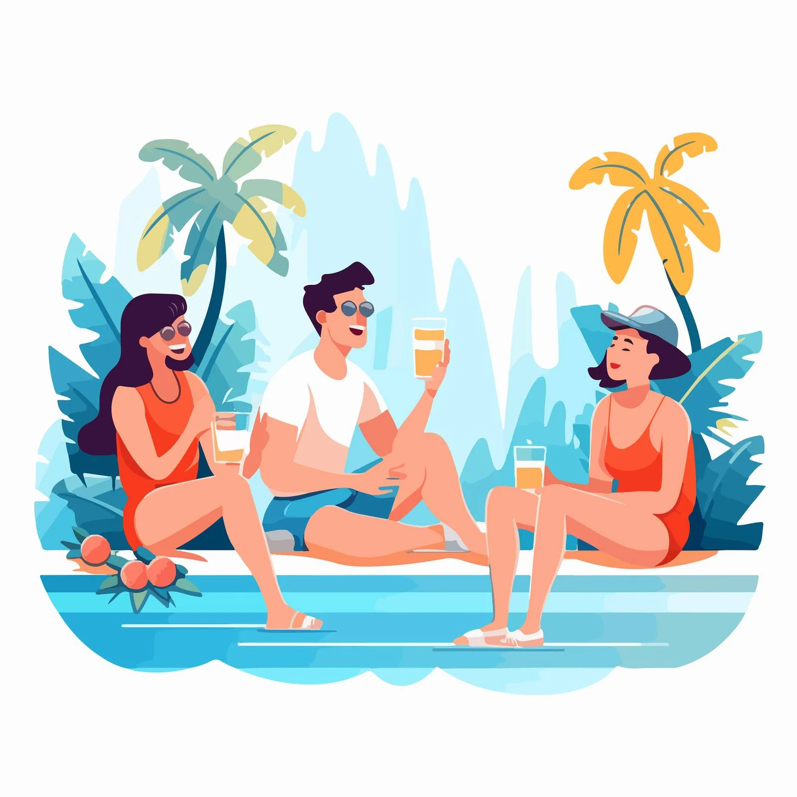 Revitalizing Break: People Drinking Refreshing Water — free download from Dotvec