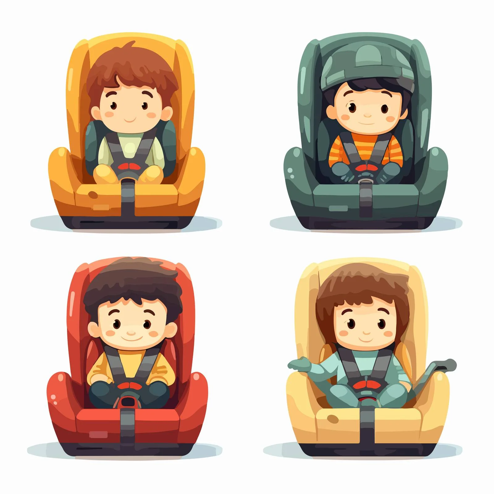 Safe Toddler Car Seat Sitting Position — free download from Dotvec