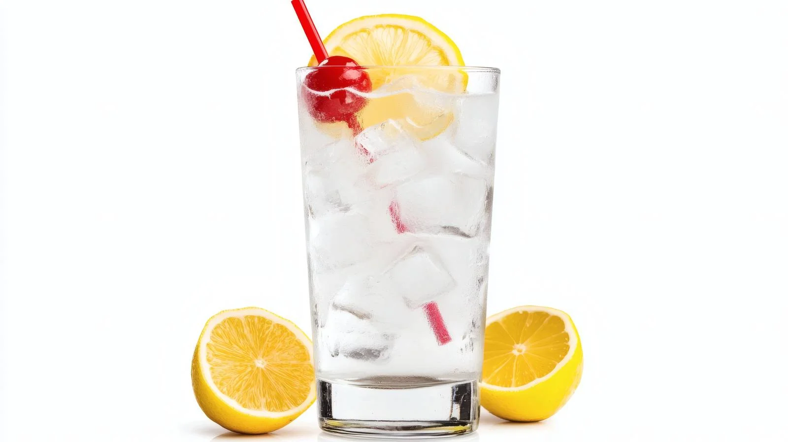 Classic Tom Collins Cocktail on White Background — free download from Dotvec