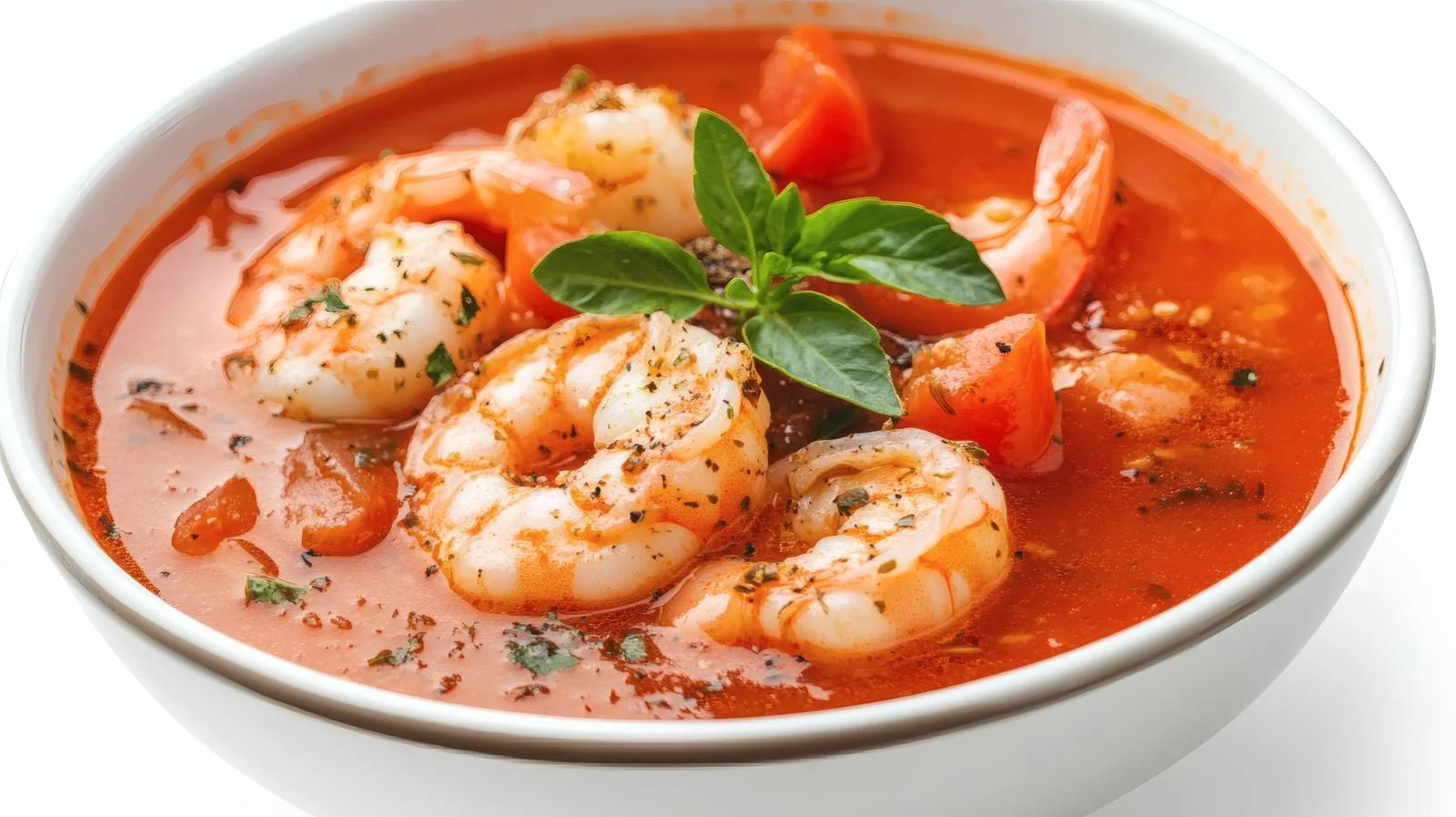 Savory Tomato Soup with Shrimp Bowl — free download from Dotvec