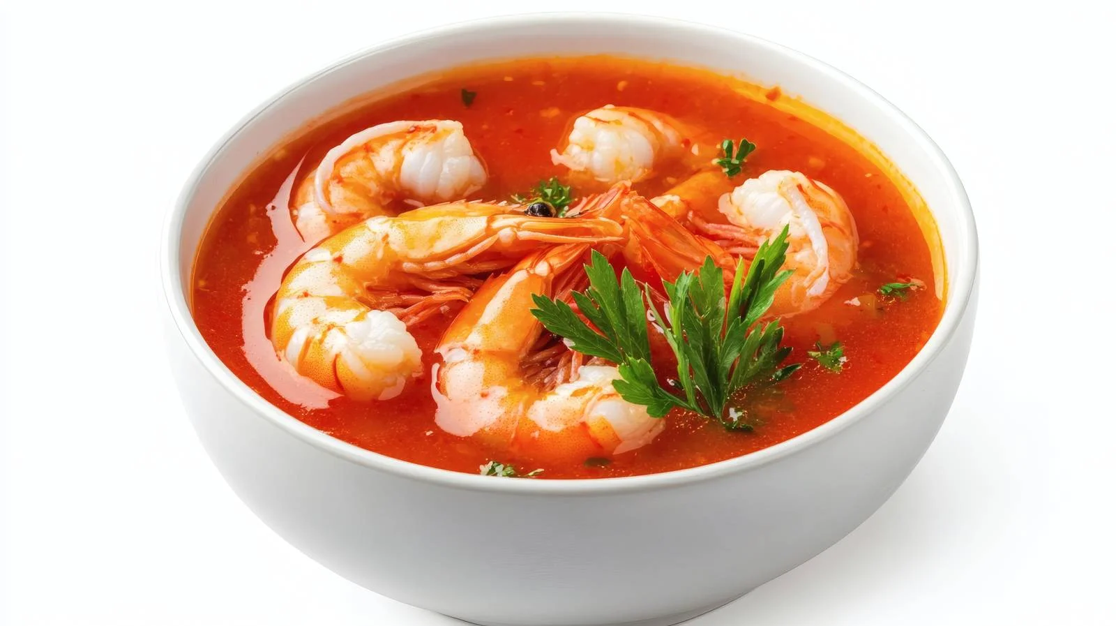 Delicious Tomato Soup with Shrimp — free download from Dotvec