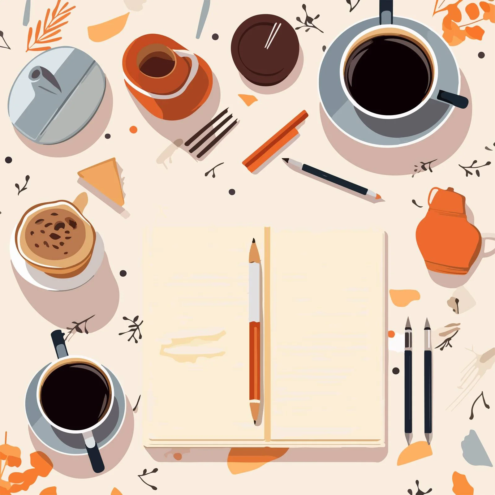 Professional Stationery Flatlay with Envelope and Notebook — free download from Dotvec