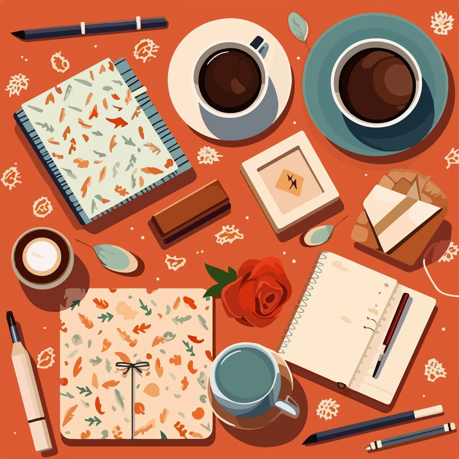 Classy Desk Stationery Set Arrangement — free download from Dotvec