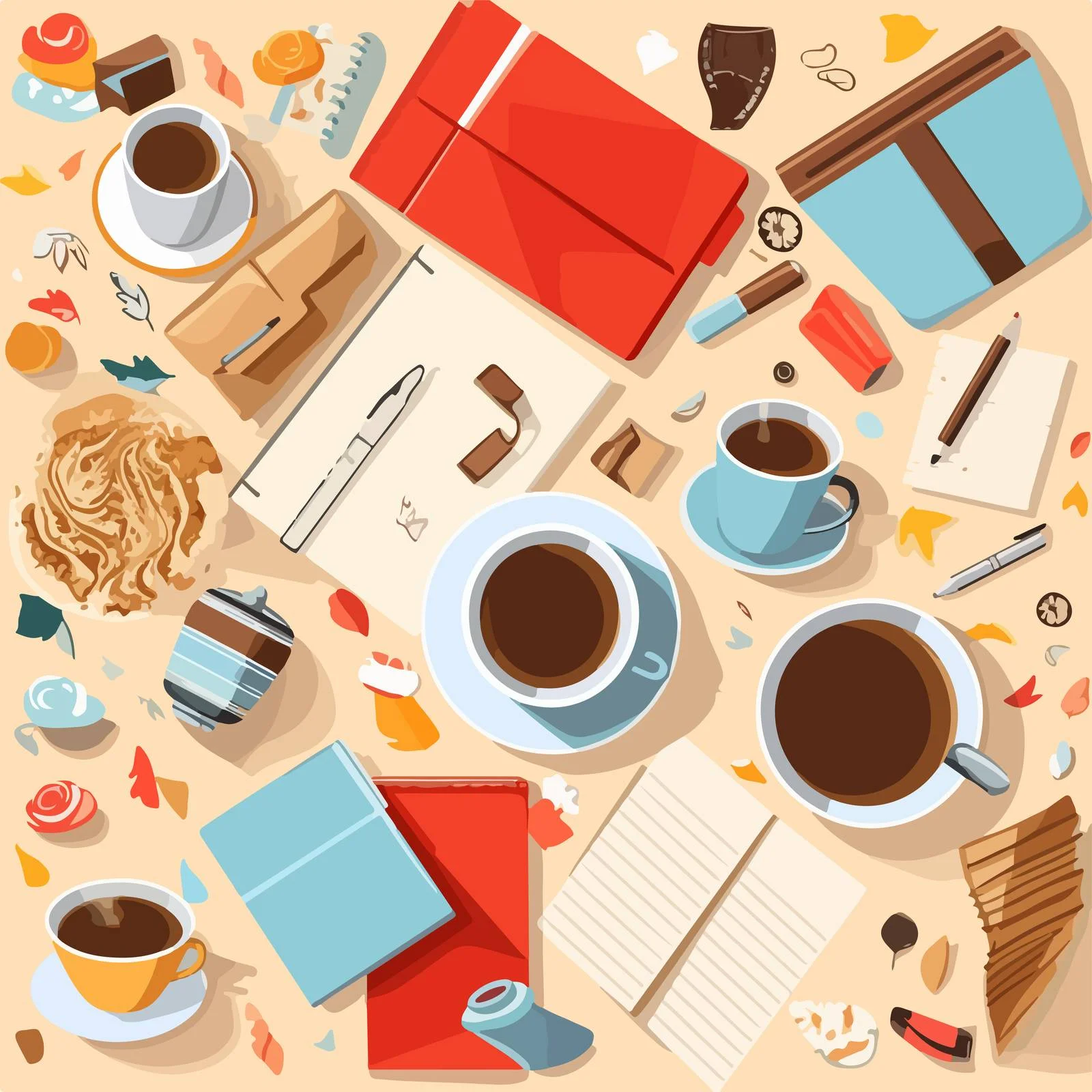 Professional Stationery Set Composition — free download from Dotvec