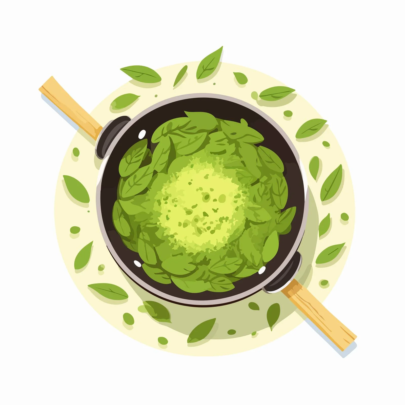 Elevated View of Matcha Powder on Strainer Above Teapot — free download from Dotvec