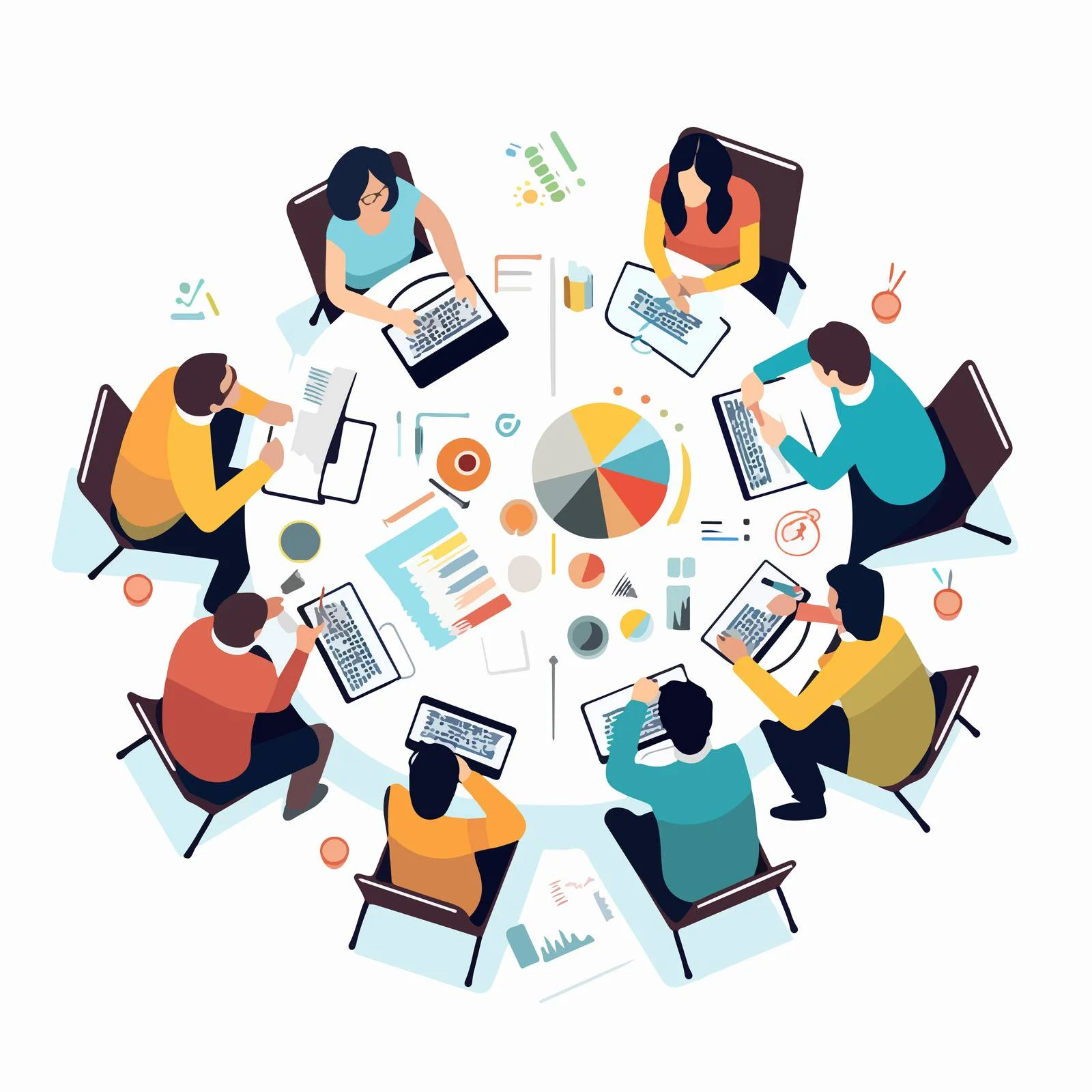 Collaborative Team Conference Planning from Above — free download from Dotvec