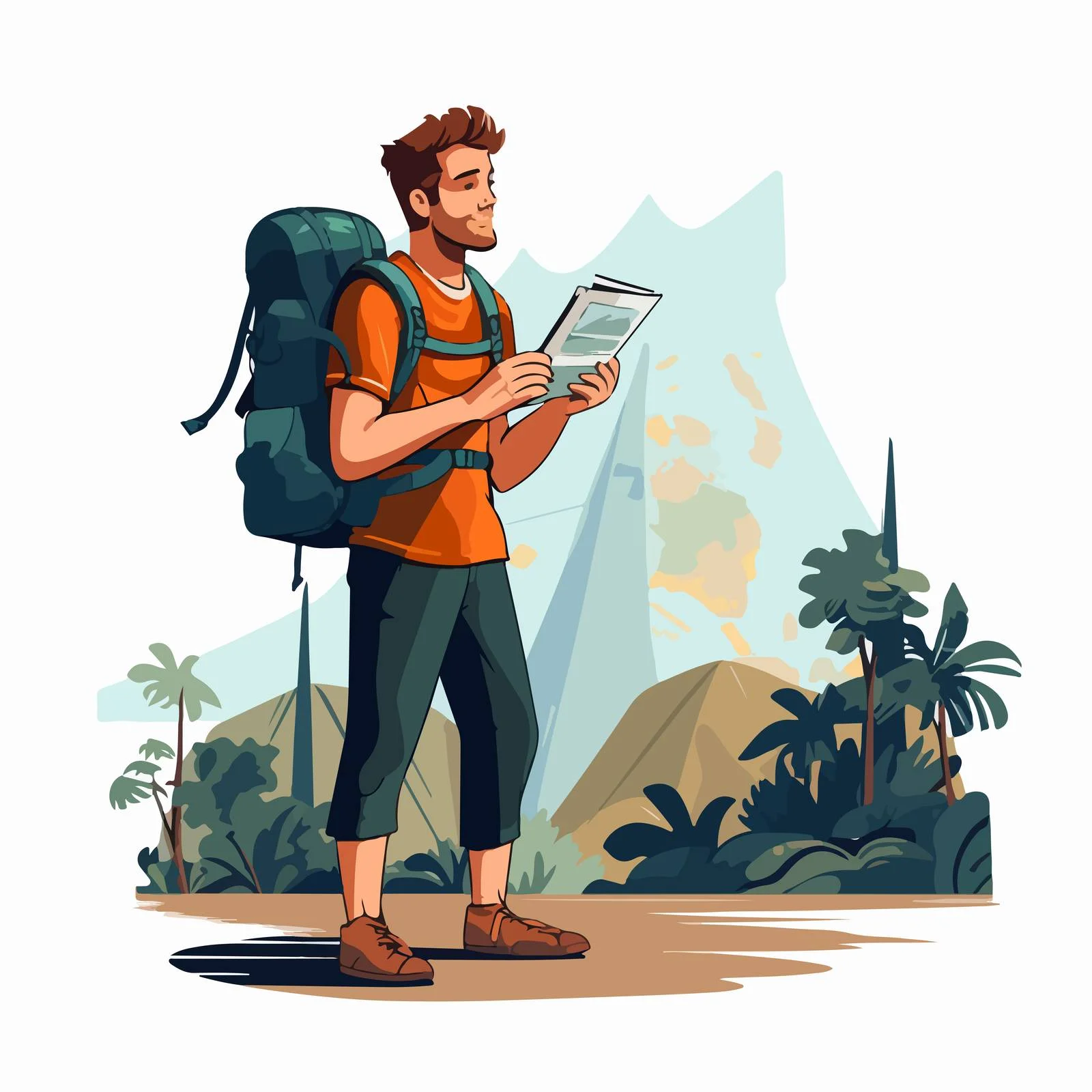 Adventure Seeker Exploring Nature Trails — free download from Dotvec