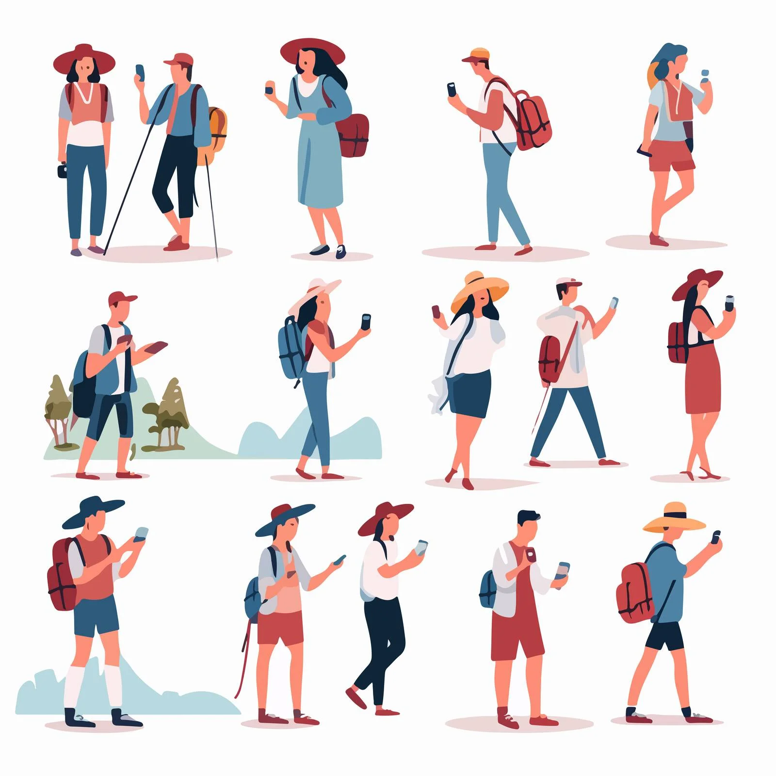 Travelers Sightseeing and Capturing Memories — free download from Dotvec