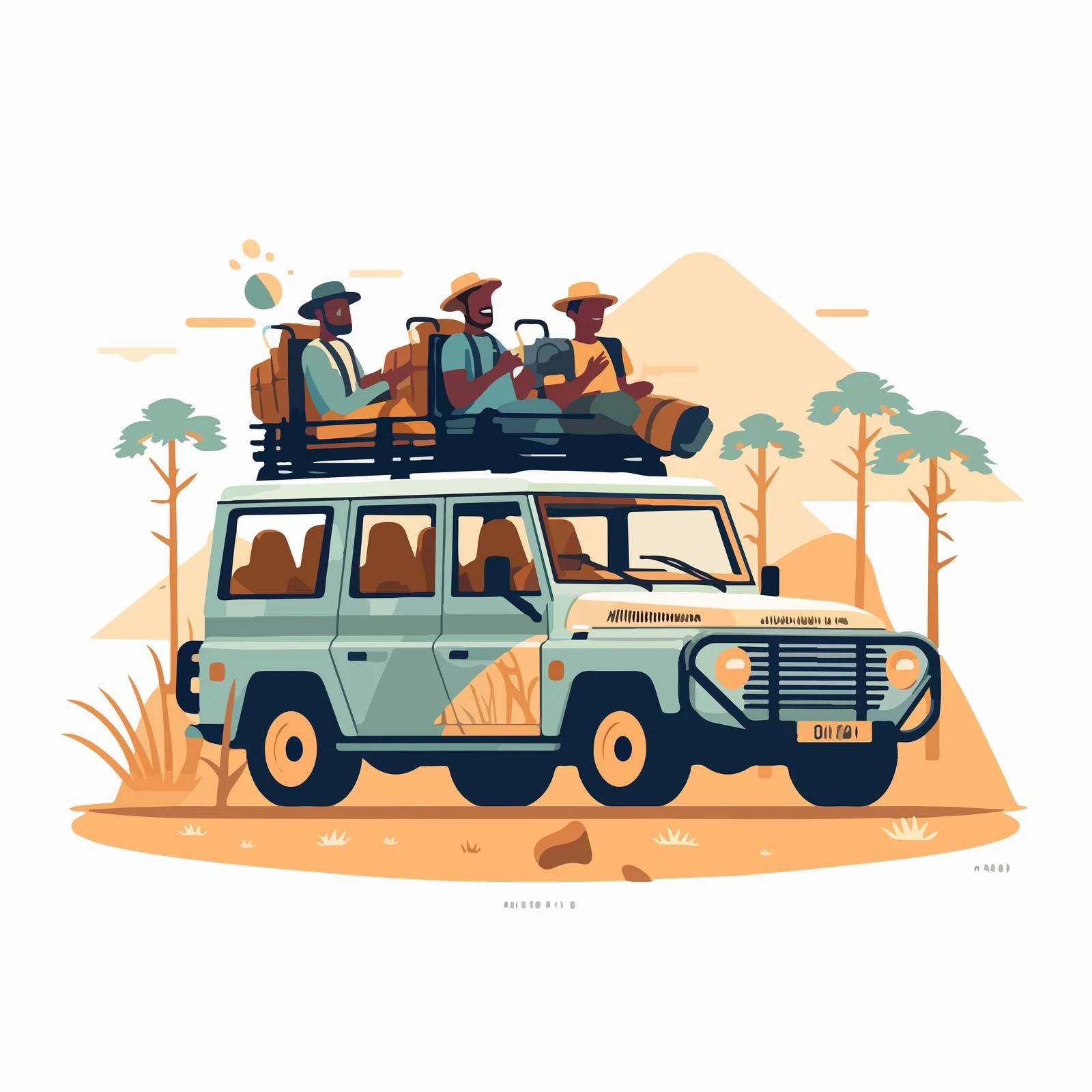 Joyful Tourists Capturing Moments in Vehicle — free download from Dotvec