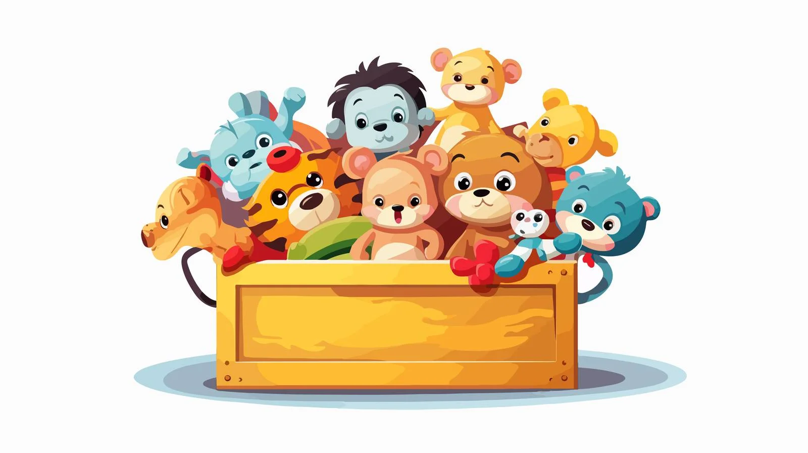 Children's Toy Box Illustration — free download from Dotvec